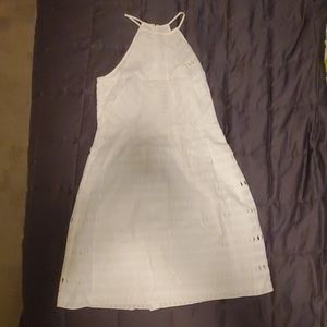 Ann Taylor Loft Eyelet Halter Dress sz 2 EUC